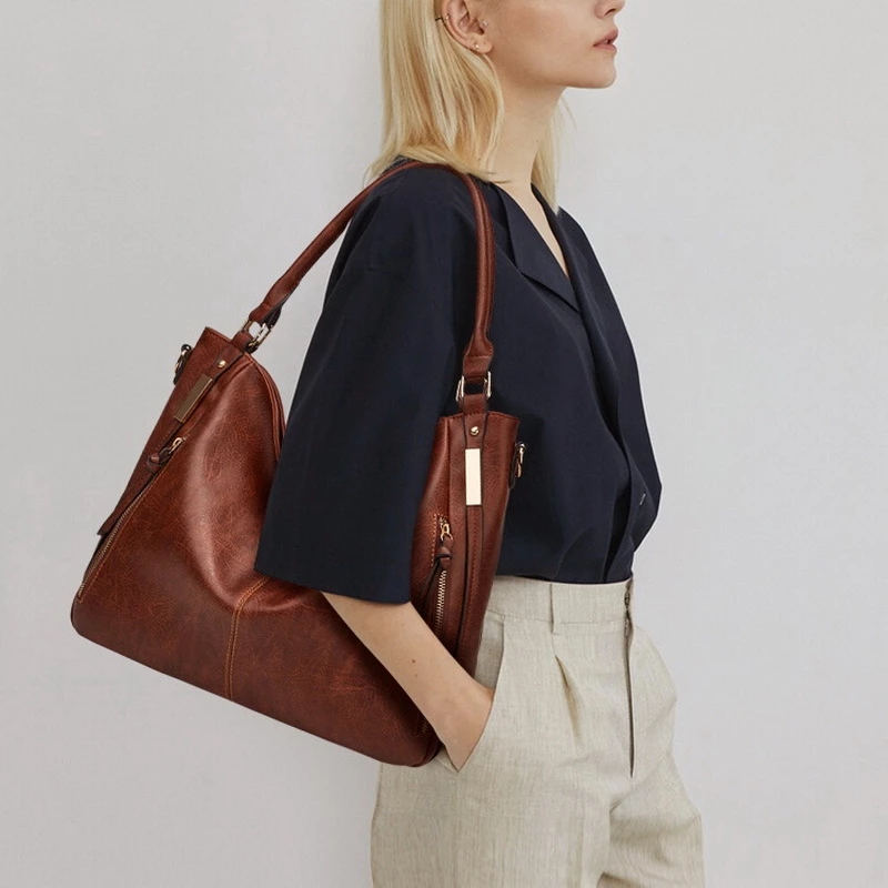 Women Bags Brand Designer Totes High Capacity Shoulder Bag Soft Leather Luxury Handbags For Ladies Hand Bags sac de luxe femme