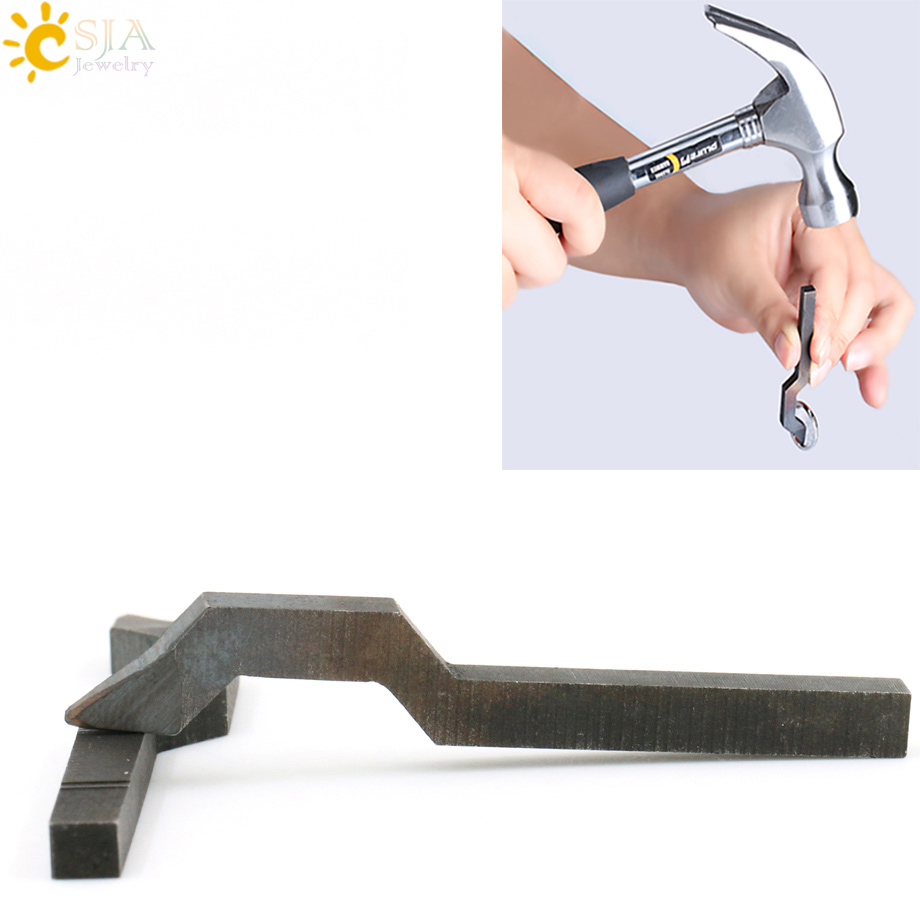 CSJA 10K 9K ct PT 375 333 900 950 S925 916 Marked Ring Bracelet Bangle Metal Stamp Punch Mold Jewellery Tool E214