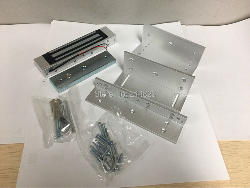 180KG Single Door Electrical Magnetic Lock With 180 ZL Bracket Magnetic Lock