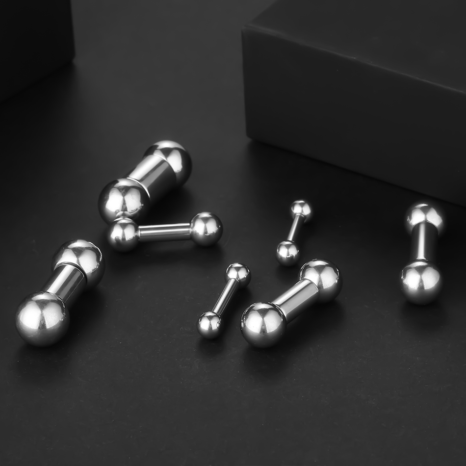 10Pcs/lot Steel Straight Barbell Tongue Piercing Large Size Tongue Ring Nipple Barbell Ring Lip Piercing Body Jewelry
