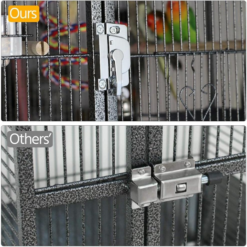 69-Inch Extra Large Bird Cage Metal Parrot Cage for Mid-Sized Parrots Cockatiels Conures Parakeets Lovebirds Budgie