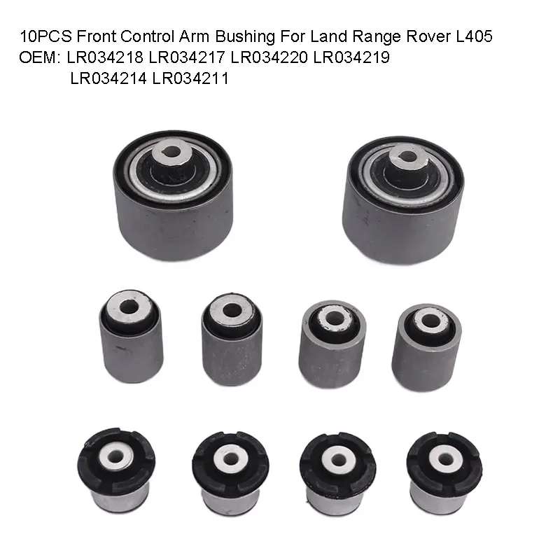 4PCS Front Upper Control Arm Bushing For Land Range Rover L405 2013+ LR034214 LR034211