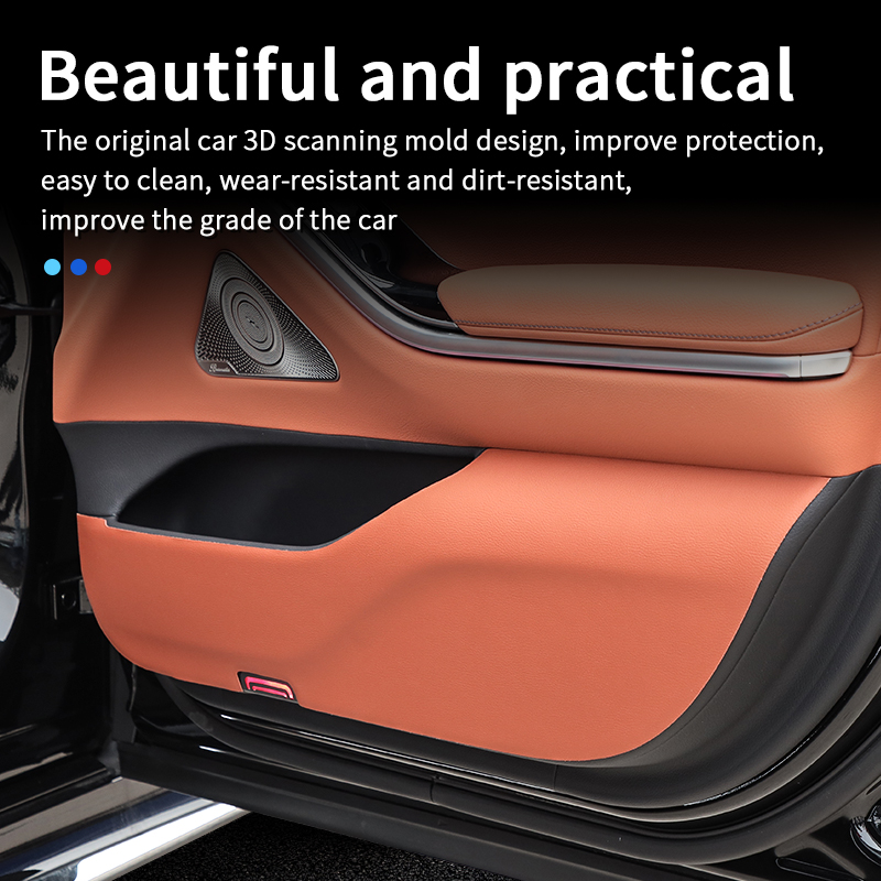 Door kick pad for 2021~2023 Mercedes w223 S series 400 450 550 480 accessories