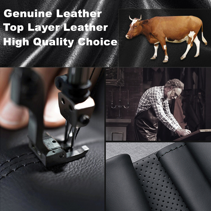 Genuine Calfskin Leather Steering Wheel Cover for Mercedes Benz E-Class W211 E230 E280 E350 CLS-Class CLS350 CLS500 G AMG SL CLK