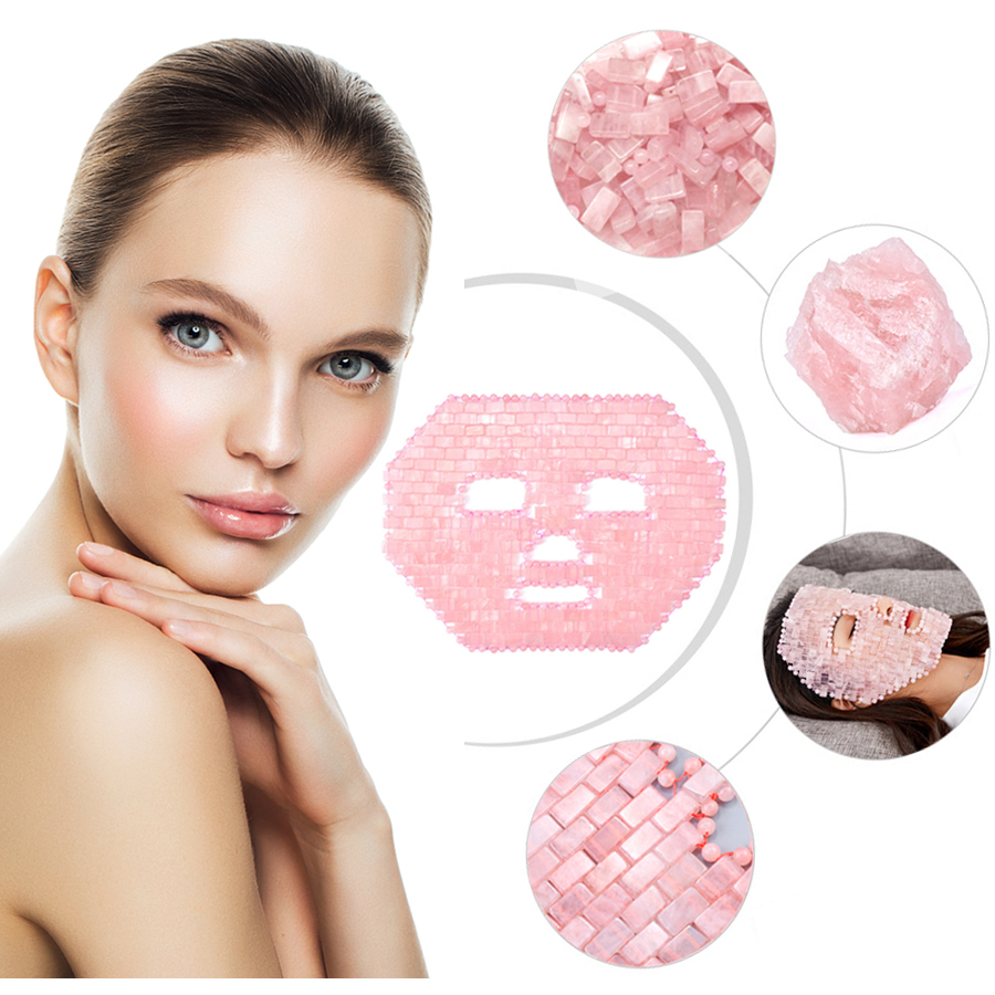 Natural Jade Face Eye Mask Quartz Stone Cold Therapy for Face Skin Care Jade Masks Anti-aging Dark Circles Facial Care Tool