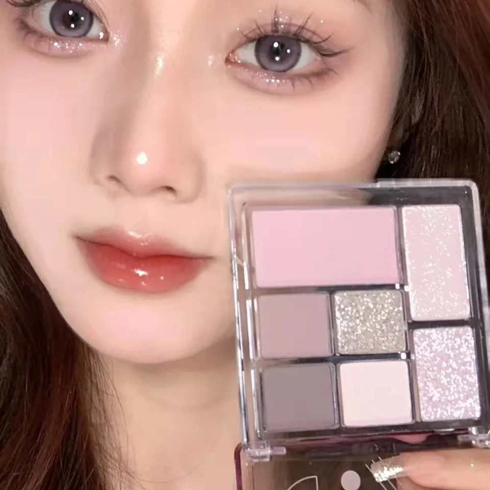 7 Colors Glitter Eyeshadow Make Up Palette Matte Shiny Eyeshadow Palettes Pearly Eye Shadow Eyes Pigments Women Korean Cosmetics 240624