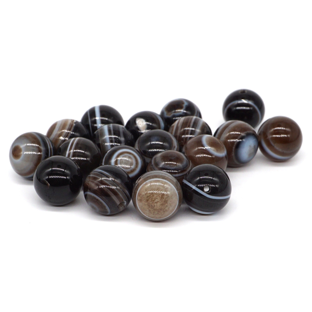 Wholesale 14mm Natural Gemstone Evil Eye Agate Crystal Reiki Healing Round Loose Stone Beads Jewelry Bracelet Making Accessories