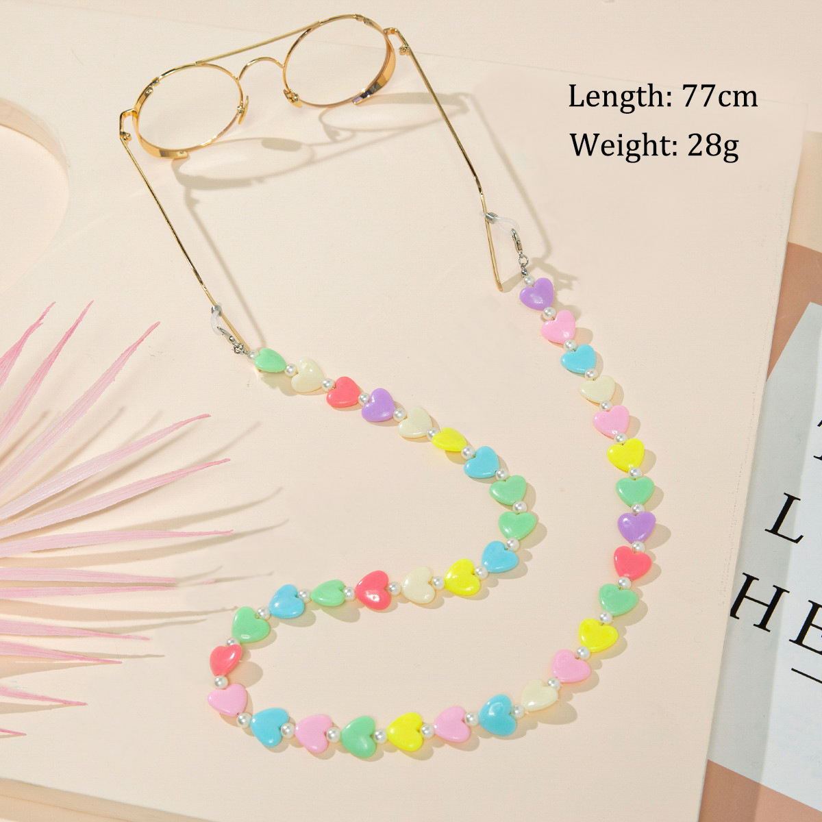 Colorful Eyeglasses Chain Anti-lost Sunglasses Spectacle Holder Anti-Drop Neck Cord Mask Chain Lanyard Eyewear Jewelry For Women