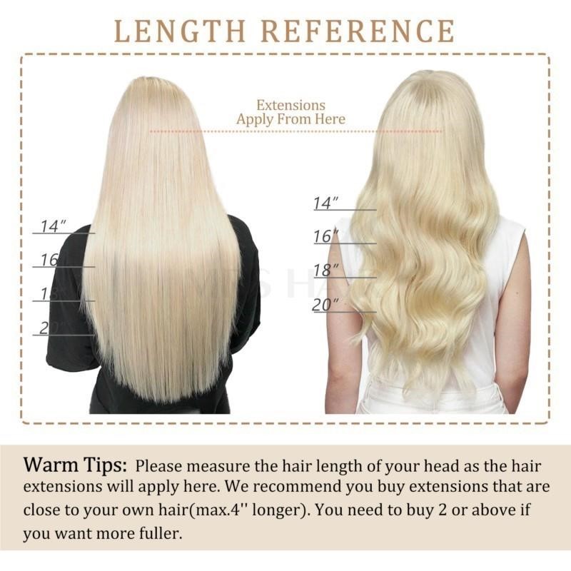 #1 Jet Black Fish Line Wire Hair Extensions Invisible Clip in Human Hair Extensions 4 Clips Real Natural Hair 12-24Inch