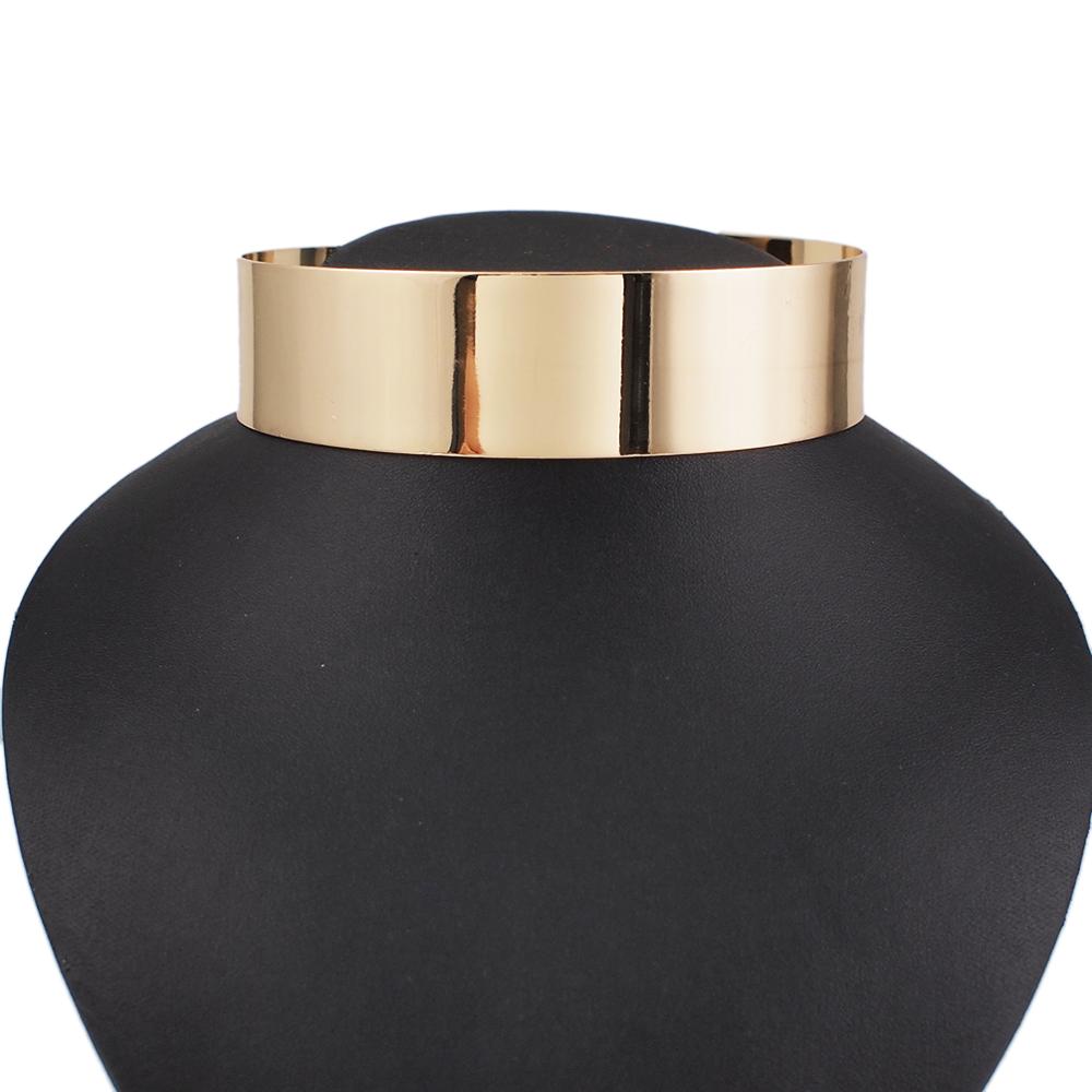 MANILAI Statement Torque Choker Necklace Women Gold Color Alloy Collar Maxi Necklace African Jewelry Chokers Big Jewelry Wide