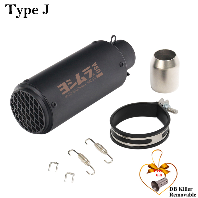 Universal Motorcycle 51MM Yoshimura Exhaust Pipe Escape Modify Moto Scooter Muffler DB Killer Remova For CBR1000RR MT09 R1 DUKE