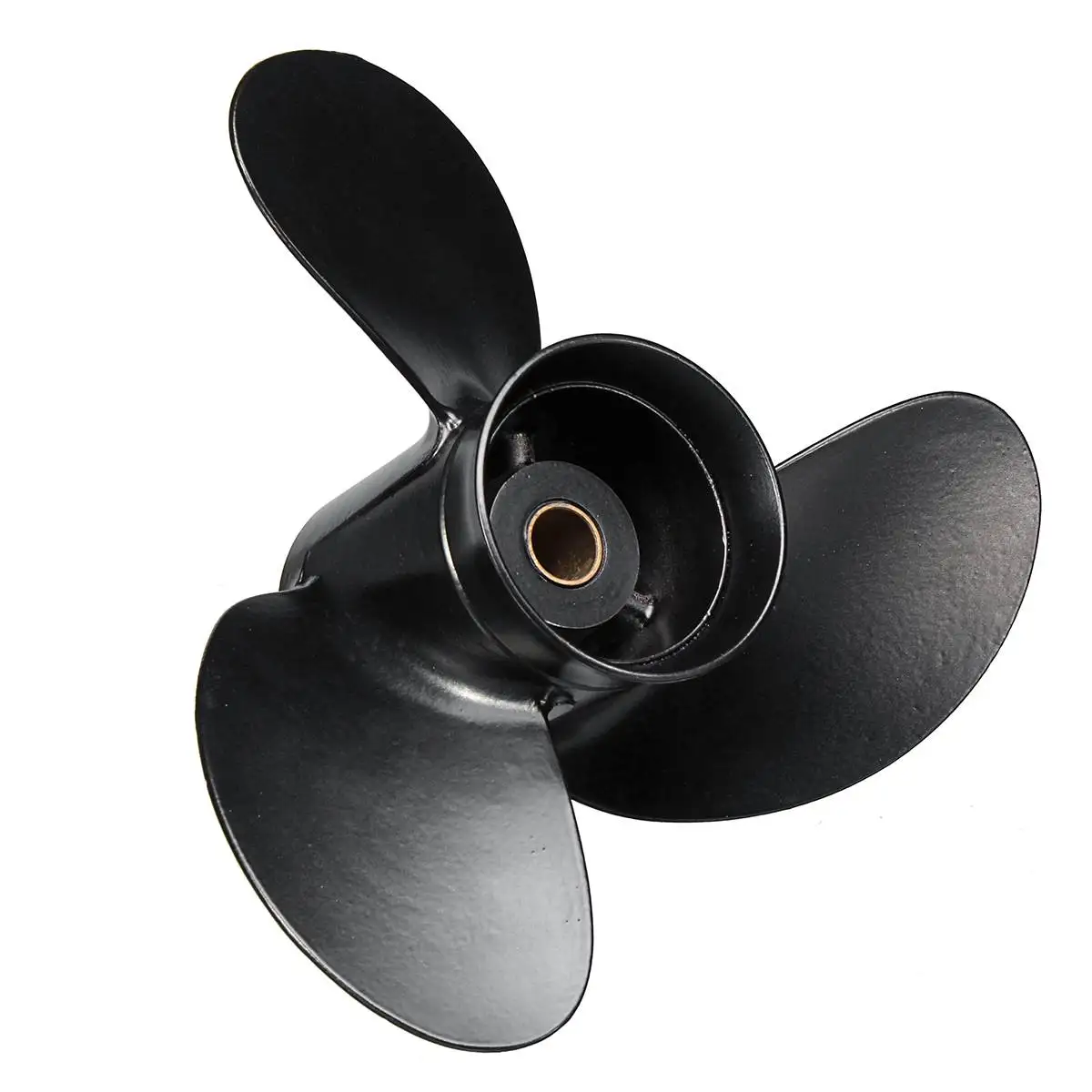 8.5X9 Aluminum Alloy Outboard Propeller Boat 3B2W64517-1 for Tohatsu Nissan-Mercury 8-9.8HP 3 Blades Black 12 Spline Tooths