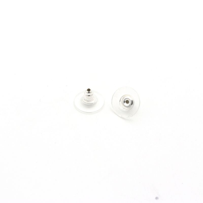 Gold-plate Silver Color DIY Craft Accessories Silicone Stud Earring Back Stoppers Ear Post Nuts For Jewelry Making Wholesale