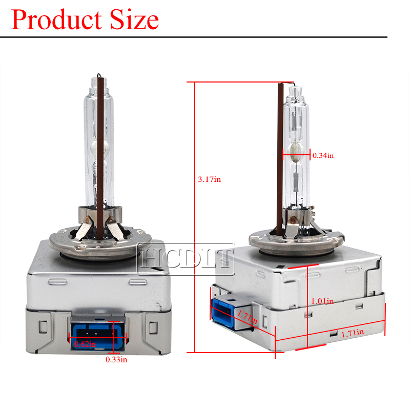 HCDLT 2PCS D8S 5500K Car Headlight Bulb AC 12V 35W 55W Fast Bright D8S Auto Replacement Lamp OEM Quality 66548 D8S HID Lights