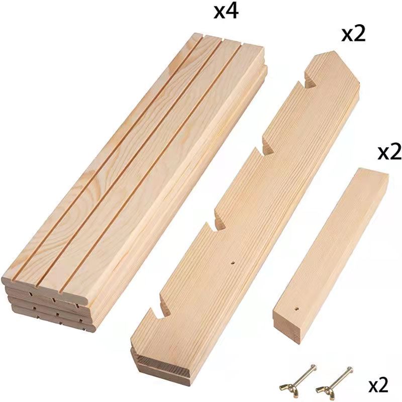 Wooden Earrings Jewelry Storage Stand Display DIY Organizer Ring Necklace Rack Ear Stud Holders Wood Base Props Wholesale Gifts