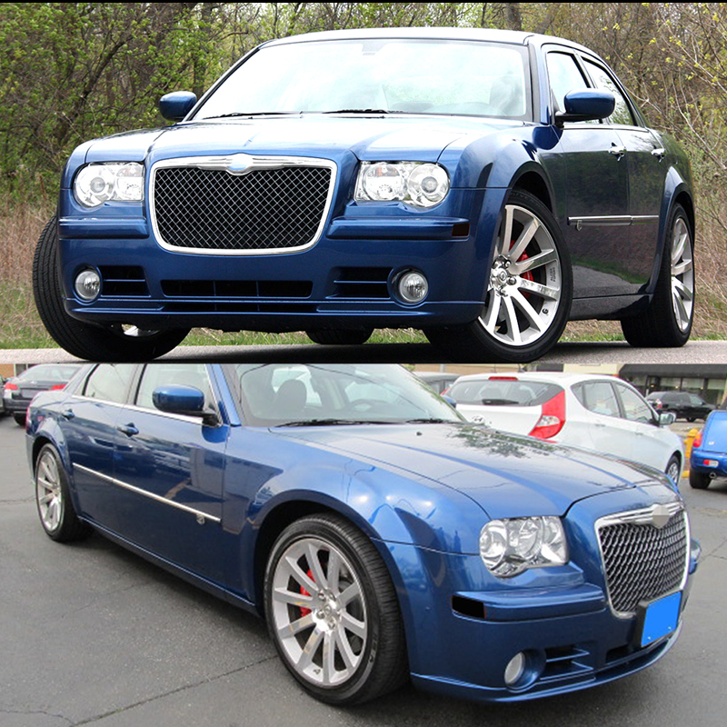 iJDM Euro Smoked Lens Front Bumper Side Marker Light Housing Replacements For 2005-2010 Chrysler 300 Sidemarker Lamps