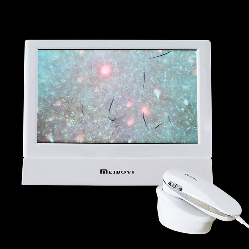 New 11 HD LCD Screen Hair Follicles Scalp Detector Professional Digital Skin Analyzer Oil Moisture Detectors Microscope Tester