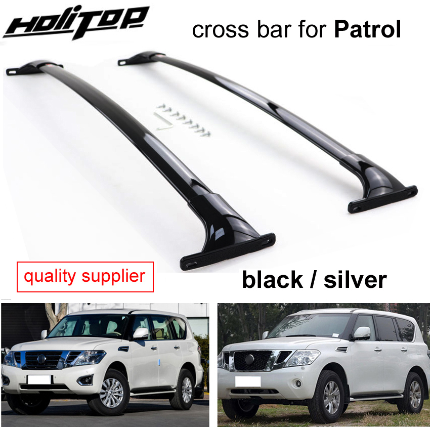 original cross bar roof bar horizontal roof rack rail for Nissan Patrol Y62 NISMO 2010-2023,thicken aluminum alloy,OE style