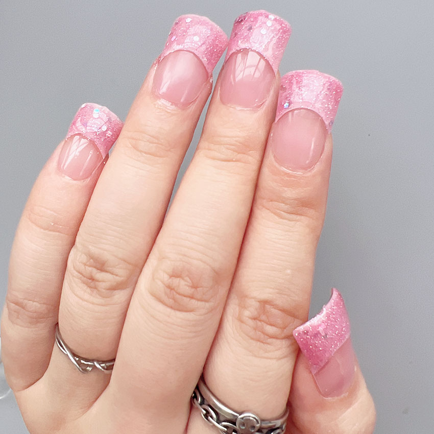 XMQ Full Nail Art Tips Short Duck Nail Tip 120pcs/bag