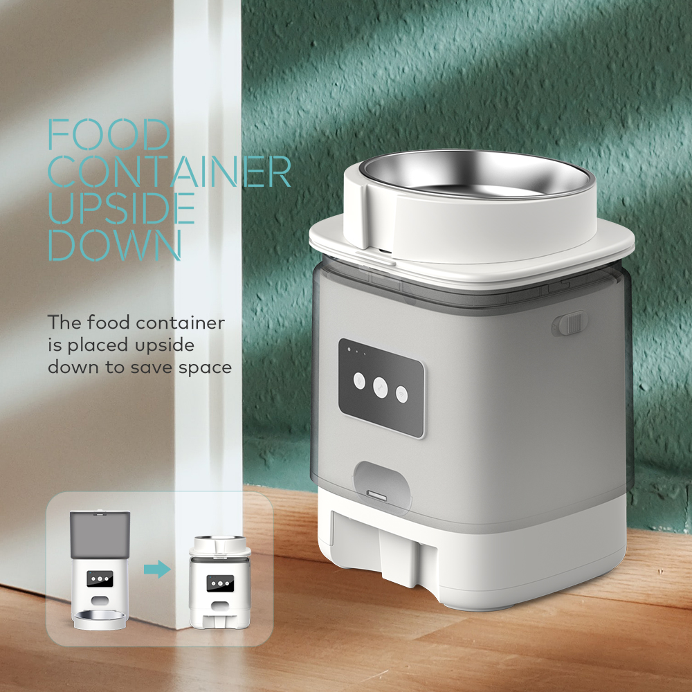 free shipping 6L Large Capacity Smart Feeder Pet Food Dispenser Timing Quantitative WiFi Voice APP Automatic Cat and Dog Snack Bowl