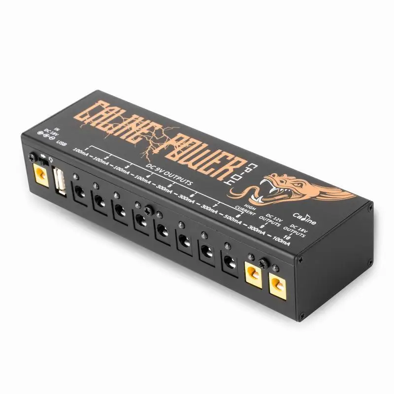 Guitar Effect Pedal Power Supply 10 Isolated Outputs (9V, 12V, 18V) Short Circuit /Overcurrent Protection
