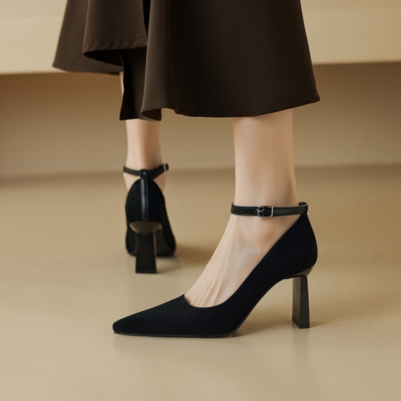 NEW Spring/Summer Pumps Pointed Toe Thin Heel For Women Horsehair High Heels Butterfly-Knot Lady Party Shoes