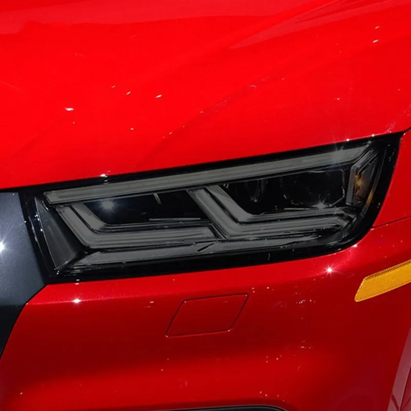 For Audi Q2 Q3 F3 8U Q5 Q7 4M Q8 SQ2 SQ5 SQ8 RSQ3 RSQ8 HD Car Headlight Protective Film Tint TPUSticker Auto Headlamp Decor Film