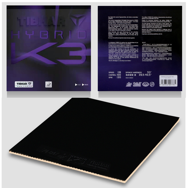 Original Tibhar Hybrid K1 Pro Plus K2 Pro K3 Table Tennis Rubber Sticky Ping Pong Rubber with Internal Energy Sponge