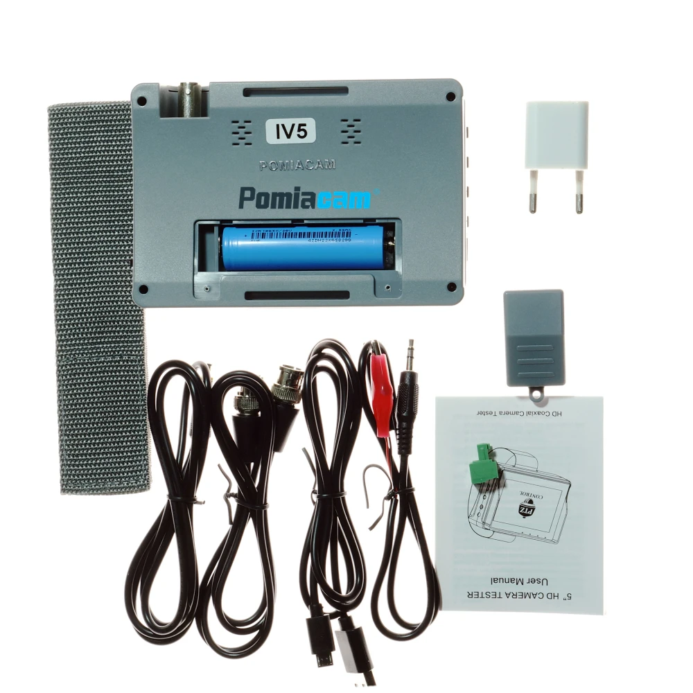 5/4.3 Inch 5/8MP CCTV Camera AHD Tester Monitor TVI CVI CVBS Tester Monitor HD Display Portable Video Tester with LED