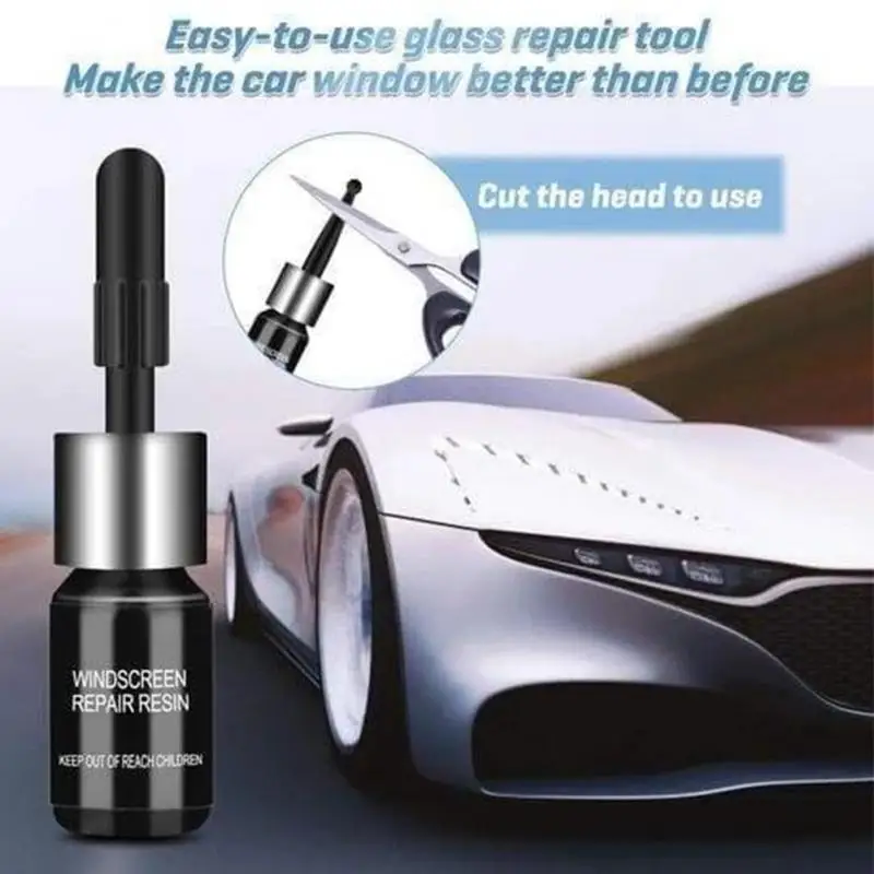 Car Windshield Cracked Repair Glue Window Glass Curing Glue Auto Glass Scratch Crack Restore Kit Glass Epoxy Resin Repair Glue