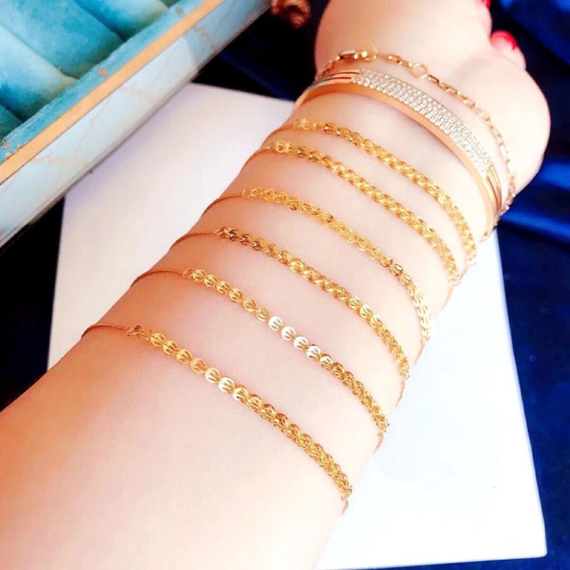 RUIYI Real 18K Gold Bracelet Luxury Half Phoenix Tail Design Pure AU750 Adjustable Chain for Women Fine Jewelry Gift