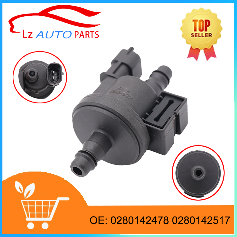 New Purifying Exhaust Steam Solenoid Valve 0280142517 BW93-9C915-AA BW939C915AA for Ford Fiesta Focus Fuel Canister Purge Valve