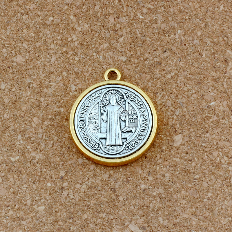 2Pcs Saint St Benedict Cross Medal Charm Pendants For Jewelry Making Bracelet Necklace DIY Accessories 32.3x27.9mm A-557