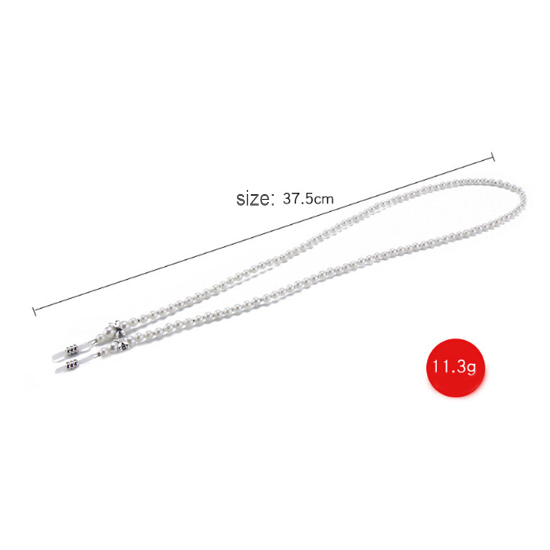 1pc Simulated Pearl Long Beaded Sunglass Eyeglasses Reading Glasses Chain Cord Holder Sun Glasses Rope Eyewear Accessories