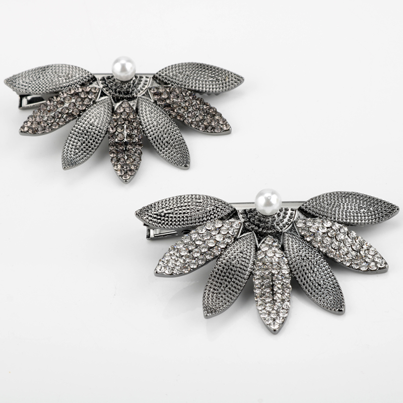Korean Sweet DEL LUNA Hotel IU Metal Retro Hair Clips Elegant Jewelry Gift for Women Girl Party Rhinestone Hair Accessories