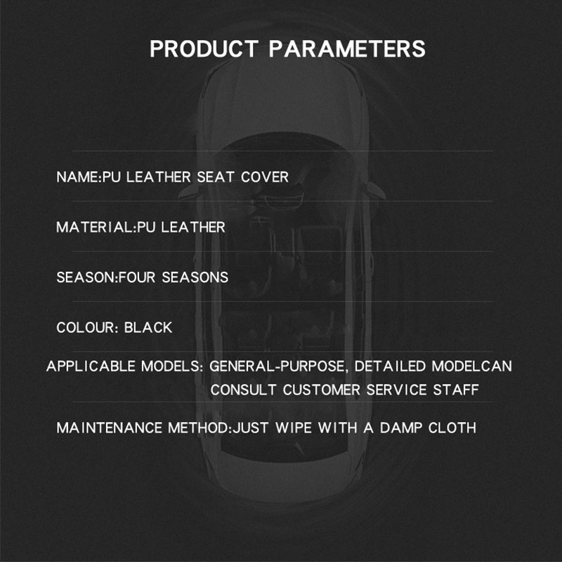 New Luxury PU Leather Auto Universal Car Seat Covers for gift Automotive Seat Covers Fit most car seats Waterproof car interiors