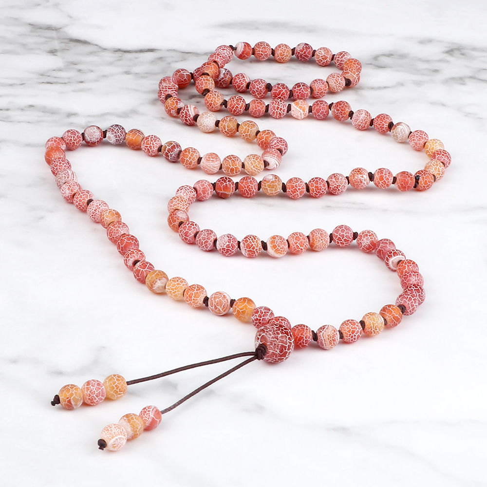 Men Chakra Beads Wrap Bracelets Vintage Handmade Buddhist Prayer Long Necklace Lucky Purple Weathered Stone Yoga Bangles Jewelry