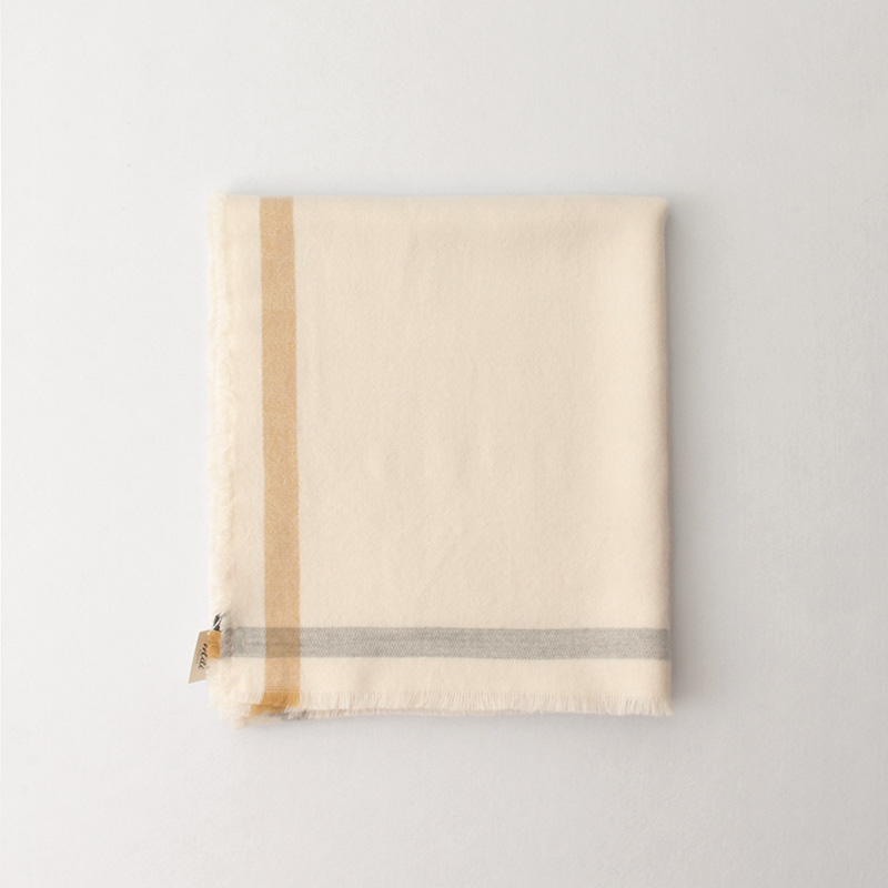 Original Brand Blanket Scarf Women Beige Color Stripe Cashmere Scarves Female Winter Thick Warm Shaw Wraps Bufanda