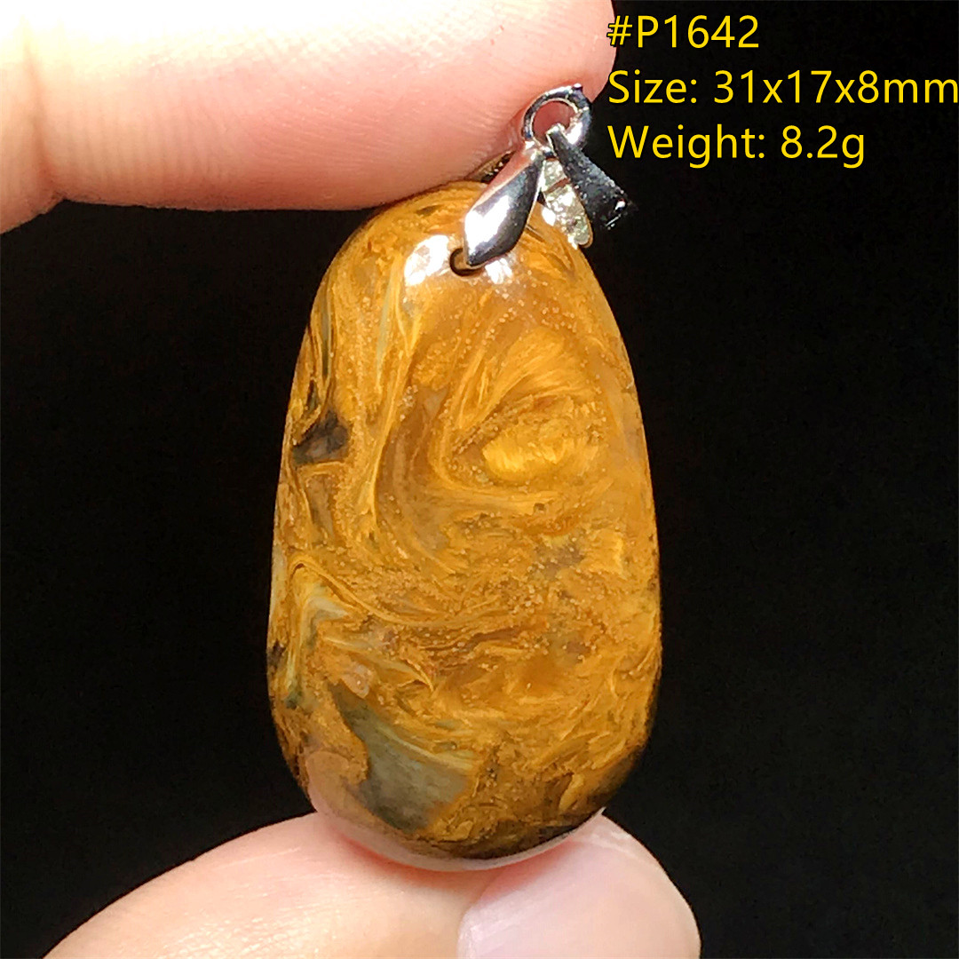 Top Natural Blue Pietersite Pendant Jewelry For Women Lady Men Healing Luck Crystal Beads Silver Namibia Energy Stone AAAAA