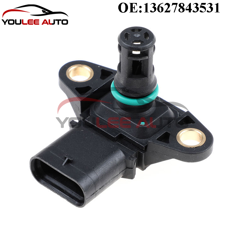 New 13627843531 5WK96865Z Intake Manifold Pressure MAP Sensor For BMW 320I 328I 428I 528I M5 M6 X1 X3 Z4 4 F32 F36 Car Parts