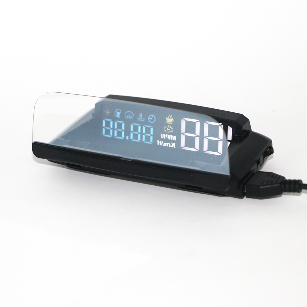 H400S Head-Up Display Universal HUD Driving Computer OBD Speed Projector Fuel Mileage Alarm Car Accessories