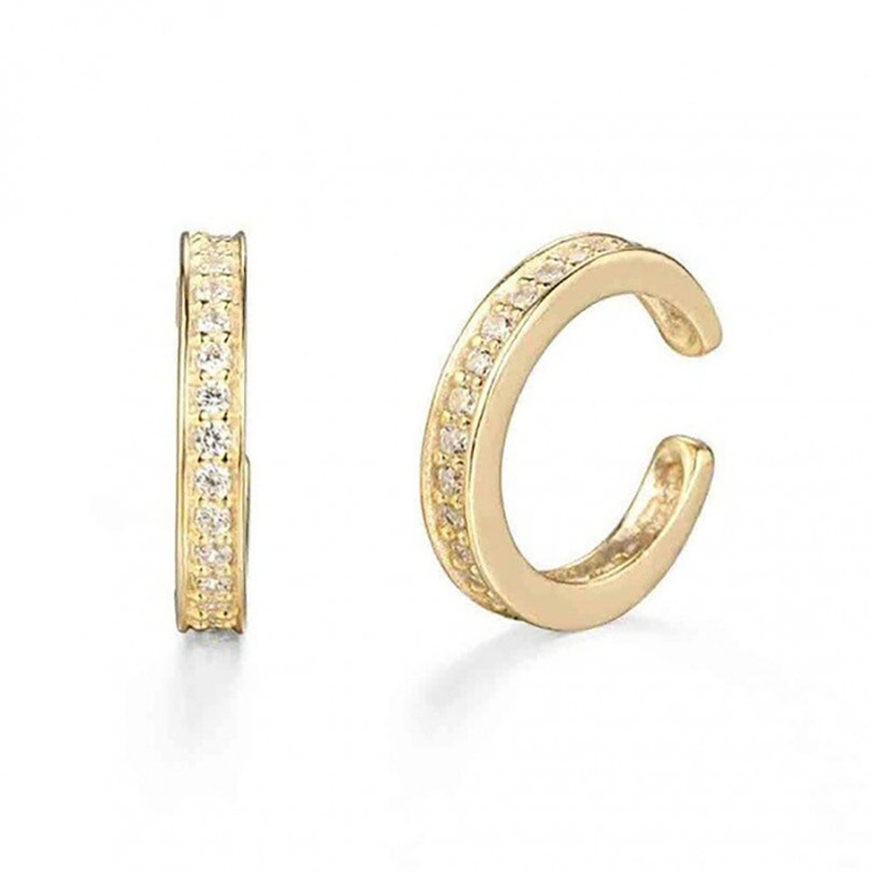 SIPENGJEL Korea Circle Ear Cuffs Ear Clip Earrings For Women Fake Piercing Ear Cuff Earrings Accessories Set Trend Jewelry