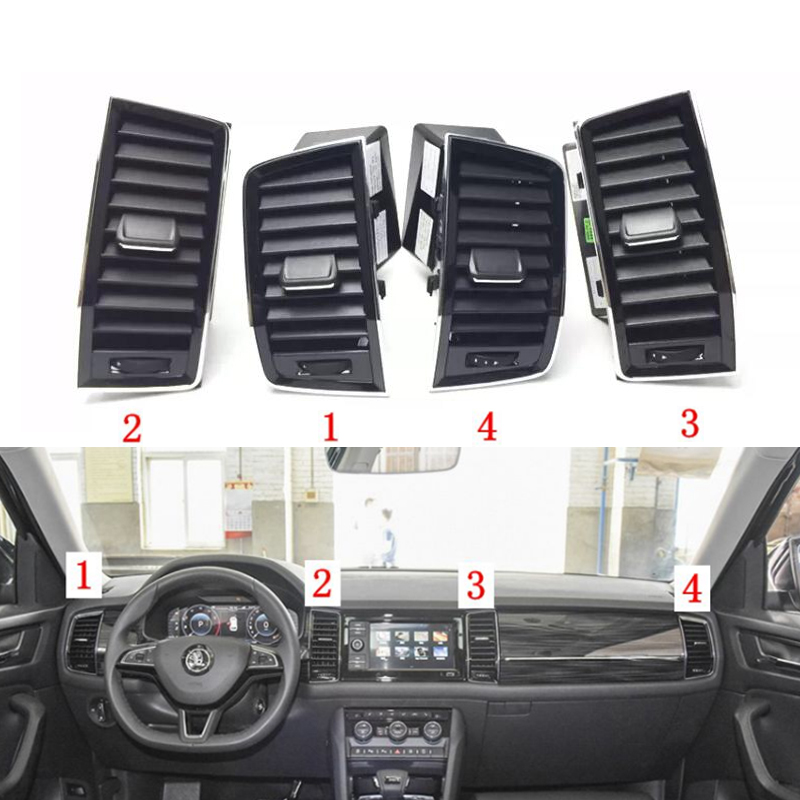 For Skoda Kodiaq 2016-2020 Car Front Dashboard Air Conditioning Outlet A/C Air Conditioning Vents Car interior parts