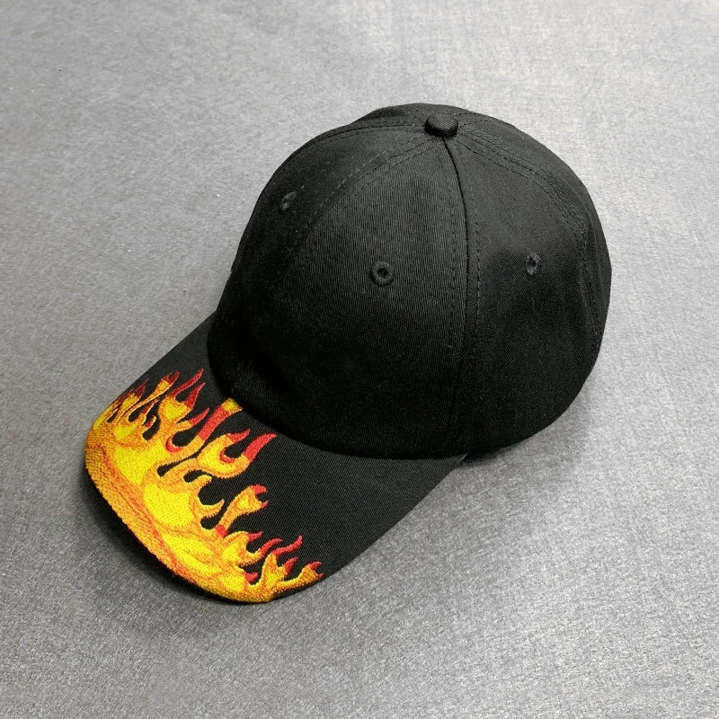 Baseball Caps for men PA Flame Wash Black Hat fugees Women Kpop Trucker Hip-hop Gorras Male y2k Sunhat Gift for Dad 240517