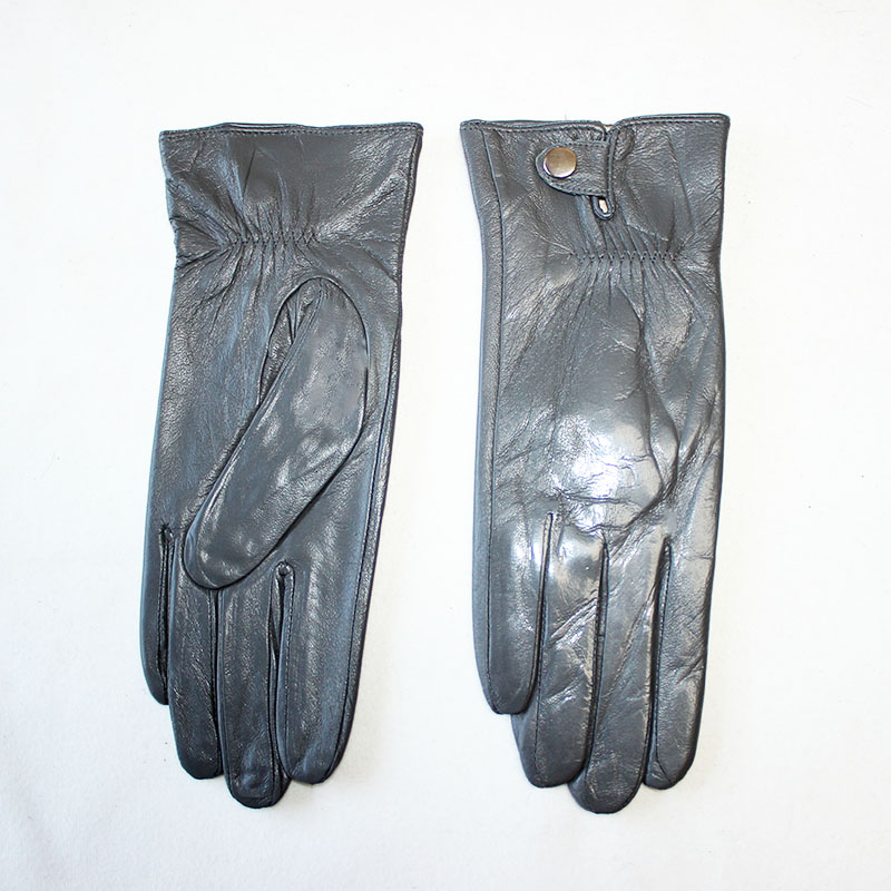 Women's Leather Gloves Plus Cashmere Warm Autumn and Winter Outdoor Electric Bike Riding and Driving Color Sheepskin Gloves