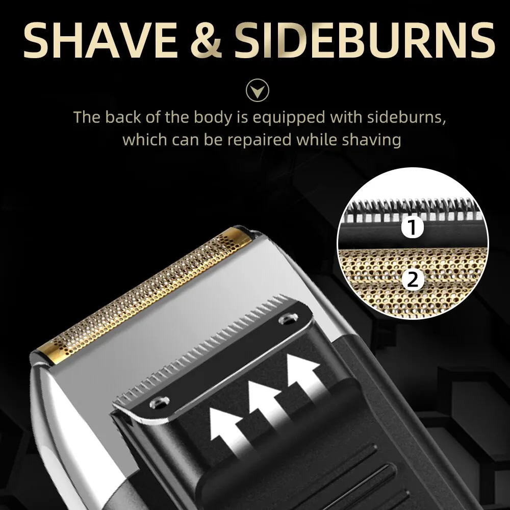 Professional Rechargeable Hair Clipper Capable of USB Charging and Suitable for Shaving Bald Heads and Trimming Beards. 240624