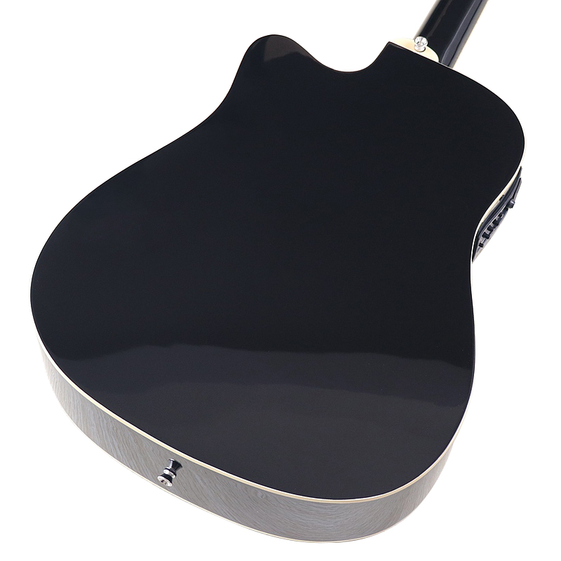 Black Color 12 string Electric Acoustic Guitar High Gloss Sapele Body 12 Strings Folk Guitar With EQ Right Hand and Left Hand
