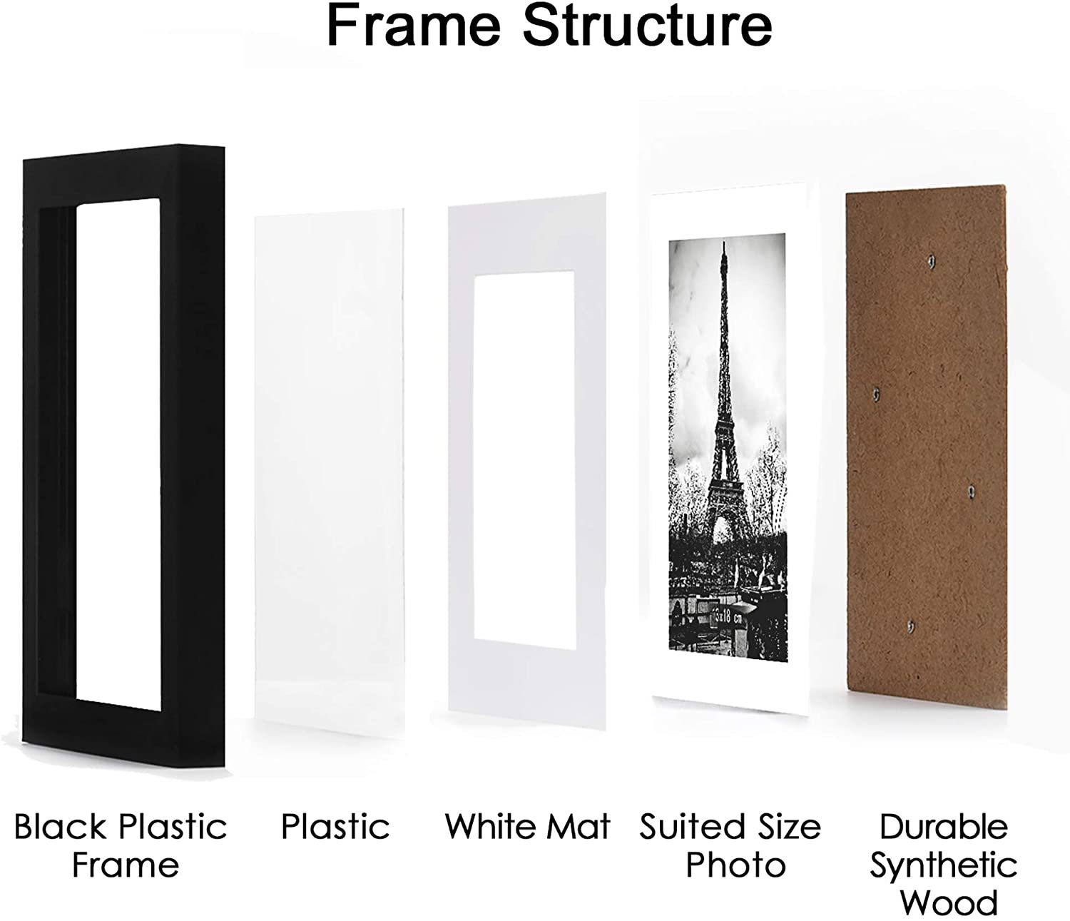 5x7/8x10/11x14 Picture Frame Pictures Multi Frames Collage For Wall Tabletop Display Photo Album Decoration H260306