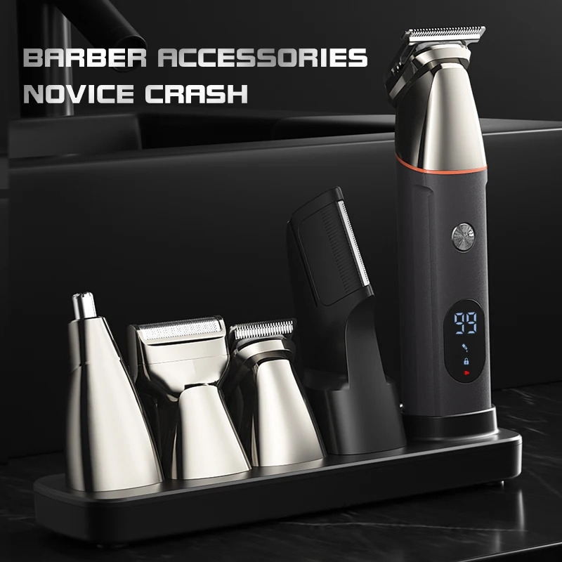 5 In 1 Women Shaver Painless Hair Removal Epilator Shaving Machine Face Beard Eyebrow Nose Trimmer Body Bikini Electric Razor 240624