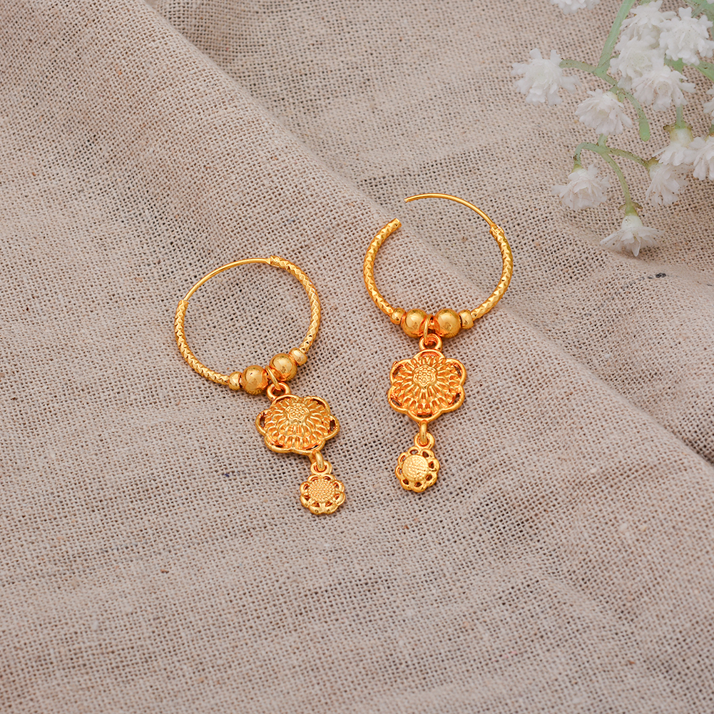 Indian Chokers Wedding Earrings Gold Color Earrings For Women African/Dubai/Arab Wedding/Party Wife Gift